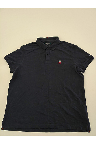 TOMMY HILFIGER Pánské bavlněné polo tričko s krátkým rukávem černé Vel. US XL | TOMMY HILFIGER | obrázek 2