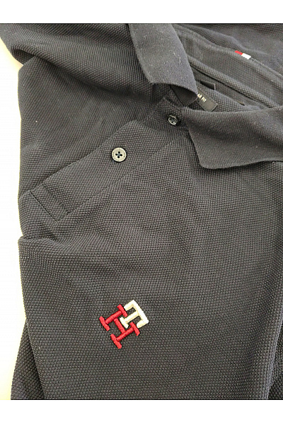 TOMMY HILFIGER Pánské bavlněné polo tričko s krátkým rukávem černé Vel. US XL | TOMMY HILFIGER | obrázek 5