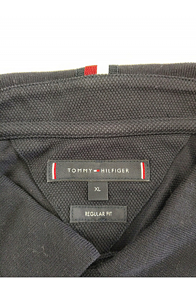 TOMMY HILFIGER Pánské bavlněné polo tričko s krátkým rukávem černé Vel. US XL | TOMMY HILFIGER | obrázek 6