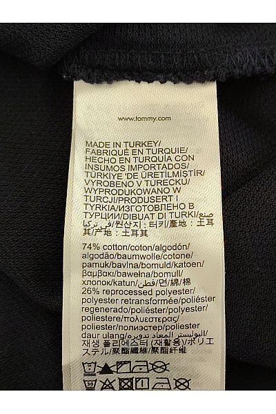 TOMMY HILFIGER Pánské bavlněné polo tričko s krátkým rukávem černé Vel. US XL | TOMMY HILFIGER | obrázek 8
