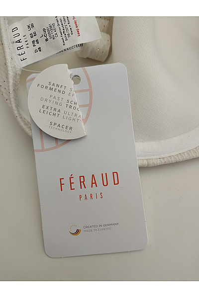 FERAUD PARIS Bílá plavková podprsenka s kosticemi vyztužená Vel. DE 46 | FERAUD PARIS | obrázek 6