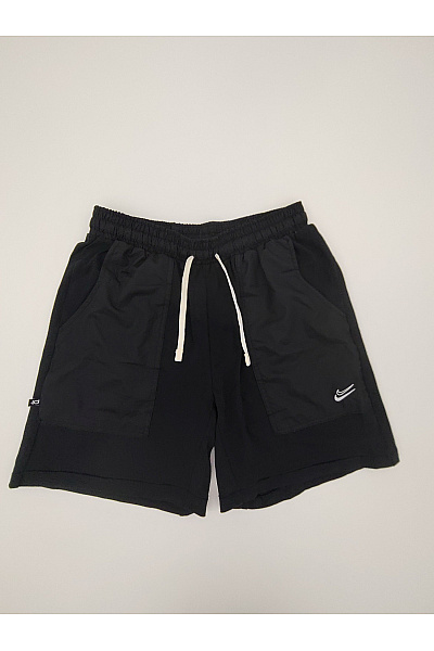 Nike Černé Bavlněné Teplákové Kraťasy S Kapsami Velikost M