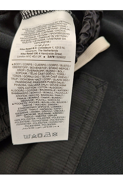 Nike Černé bavlněné teplákové kraťasy s kapsami Velikost M | Nike | obrázek 8