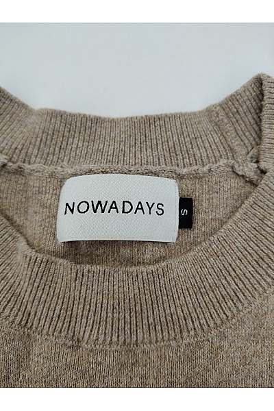 NOWADAYS Béžový pletený pulovr basic Velikost S | NOWADAYS | obrázek 5