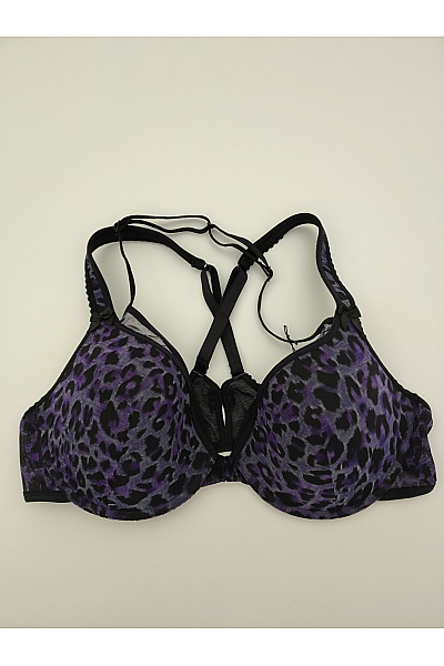 Marlies Dekkers Fialová leopardí kosticová podprsenka s překříženými zády Vel. EU 85C | Marlies Dekkers | obrázek 2