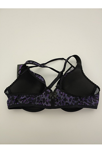 Marlies Dekkers Fialová leopardí kosticová podprsenka s překříženými zády Vel. EU 85C | Marlies Dekkers | obrázek 3