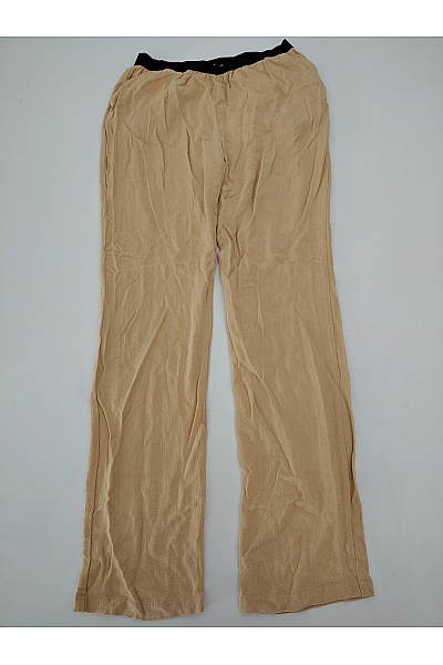 American Vintage Béžové Letní Kalhoty S Gumou V Pase Velikost XXS