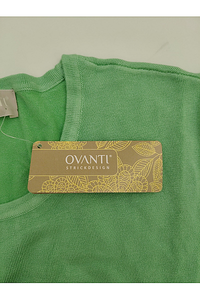 OVANTI Zelené dámské tričko s tříčtvrtečním rukávem a květinovým vzorem Vel. DE 44 | OVANTI | obrázek 5