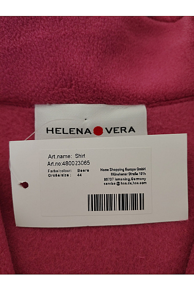 HELENA VERA Dámská růžová mikina se zipem u krku a kamínky Vel. DE 44 | HELENA VERA | obrázek 6
