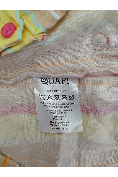 Dívčí pruhované bavlněné tílko s knoflíky Vel. EU 134/140 | Unimoda | obrázek 6