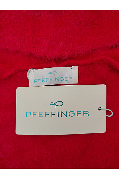 PFEFFINGER Červený pletený kardigan s kapucí Velikost DE 40 | PFEFFINGER | obrázek 5