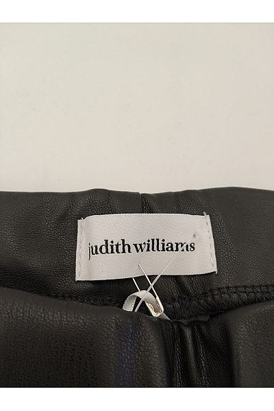 Judith Williams Černé koženkové rovné kalhoty Vel. DE 42 | Judith Williams | obrázek 5