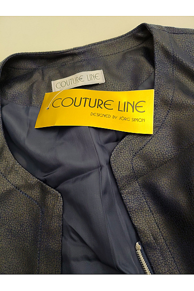 COUTURE LINE Modrá elegantní přechodová bunda se zipem bez kapuce Velikost DE 46 | COUTURE LINE | obrázek 7