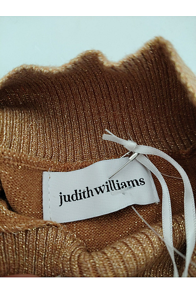 Judith Williams Dámský khaki pletený pulovr se stojáčkem a nabíranými rukávy Velikost EU 36 | Judith Williams | obrázek 6