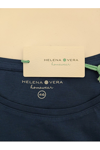 HELENA VERA Dámské bavlněné pyžamo volné modré Vel. DE 46 | HELENA VERA | obrázek 7