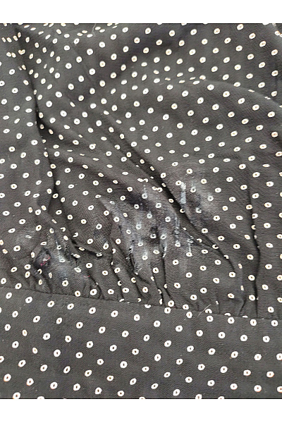 Scotch & Soda Černobílé puntíkované midi zavinovací šaty s páskem Vel. EU 36 | Scotch & Soda | obrázek 3