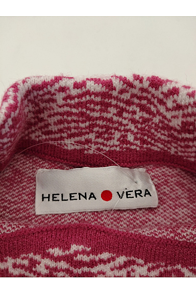 HELENA VERA Červený pletený pulovr s dlouhým rukávem Velikost DE 44 | HELENA VERA | obrázek 4