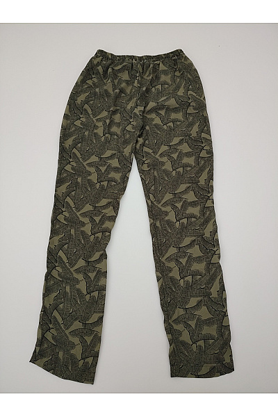 lemon beret Khaki letní kalhoty s listovým vzorem Vel. EU 176 | lemon beret | obrázek 3