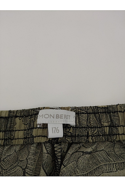 lemon beret Khaki letní kalhoty s listovým vzorem Vel. EU 176 | lemon beret | obrázek 7