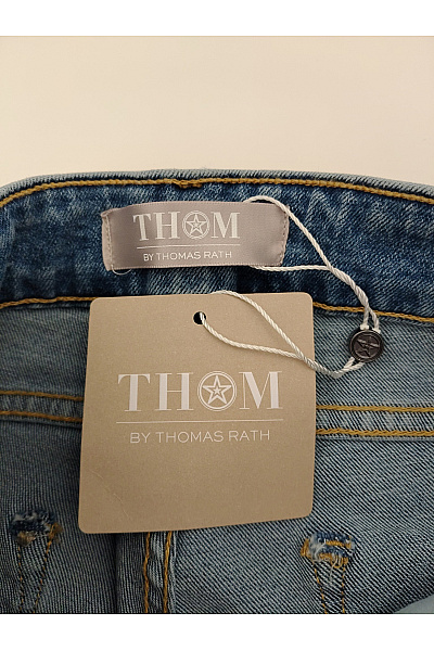 THOM By Thomas Rath Dámské modré džíny s vysokým pasem wide leg Velikost DE 34 | THOM By Thomas Rath | obrázek 5