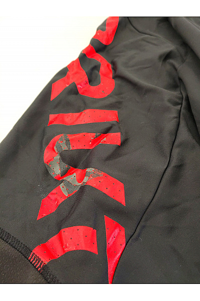 Pánské cyklistické kraťasy s laclem a potiskem černé Vel. 3XL | Unimoda | obrázek 2