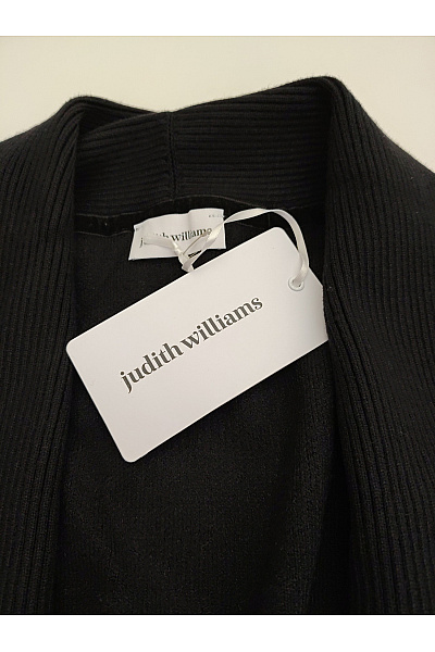 Judith Williams Černý pletený kardigan zavinovací dlouhý elegantní Velikost DE 44 | Judith Williams | obrázek 5