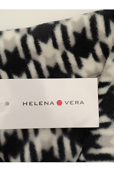 HELENA VERA Černobílá mikina s dlouhým rukávem na zip límečkem Velikost DE 46 | HELENA VERA | obrázek 6