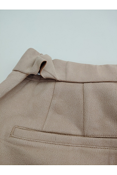 C'est tout Béžové elegantní kalhoty s kapsami a pružným pasem Velikost 42 | C'est tout | obrázek 7