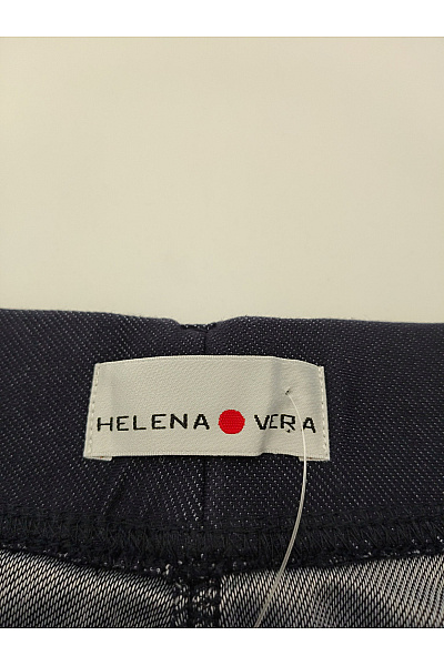 HELENA VERA Černé bavlněné kalhoty s vysokým pasem Vel. DE 40/42 | HELENA VERA | obrázek 3