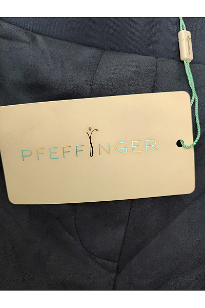PFEFFINGER Modré úzké kalhoty s vysokým pasem Velikost DE 42 | PFEFFINGER | obrázek 4