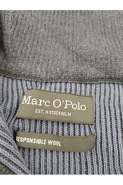 Marc O´Polo Černý bavlněný žebrovaný rolák na zip Vel. S | Marc O´Polo | obrázek 5