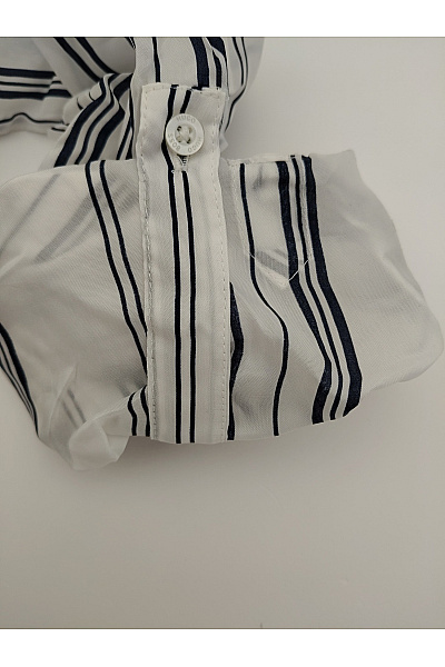 Hugo Boss Dámské pruhované maxi košilové šaty s páskem Vel. DE 36 | Hugo Boss | obrázek 4
