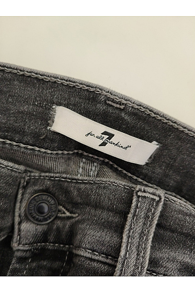 7 for all mankind Dámské černé bavlněné skinny džíny Vel. 27 | 7 for all mankind | obrázek 3
