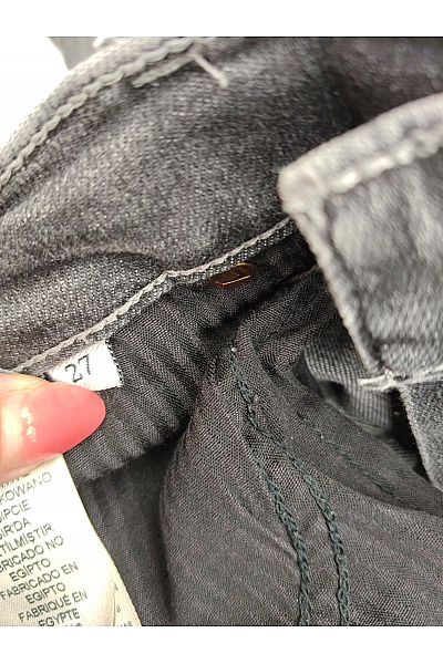 7 for all mankind Dámské černé bavlněné skinny džíny Vel. 27 | 7 for all mankind | obrázek 5