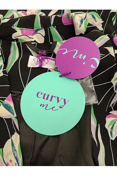 Curvy me Dámský květovaný blejzr s jedním knoflíkem Vel. DE 44 | curvy me | obrázek 7