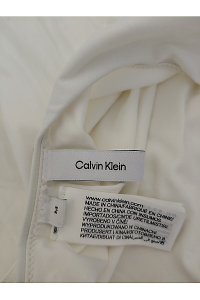 Calvin Klein Bílé asymetrické jednodílné plavky Velikost M | Calvin Klein | obrázek 5