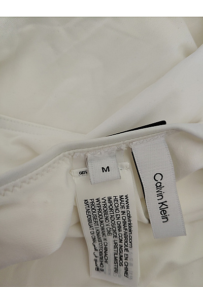 Calvin Klein Bílé asymetrické jednodílné plavky Velikost M | Calvin Klein | obrázek 6