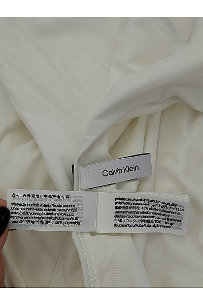 Calvin Klein Bílé asymetrické jednodílné plavky Velikost M | Calvin Klein | obrázek 7