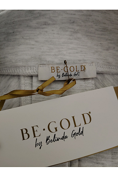 Belinda Gold Šedá elegantní mikina se stojáčkem a páskem Velikost DE 40 | Belinda Gold | obrázek 5