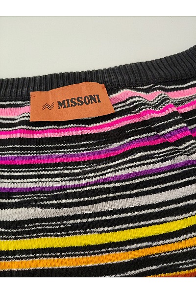 MISSONI Barevné pruhované dámské tílko s kulatým výstřihem Velikost XS | MISSONI | obrázek 4