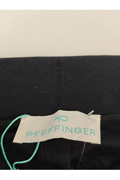 PFEFFINGER Černé elegantní kalhoty s kapsami a vysokým pasem Vel. DE 21 | PFEFFINGER | obrázek 4