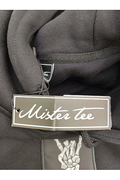 Mister Tee Pánská černá bavlněná mikina s kapucí a potiskem | Mister Tee | obrázek 6