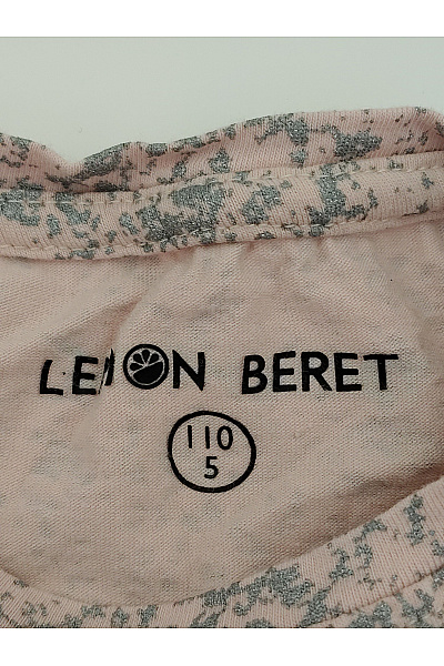 lemon beret Dívčí bavlněné šaty s potiskem srdce a plisovanou sukní Velikost EU 110 | lemon beret | obrázek 8