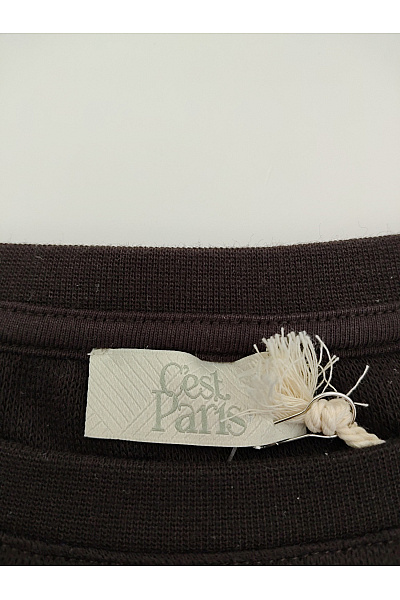 C'est tout Dámská černá mikina crewneck oversized bez potisku Vel. DE 42 | C'est tout | obrázek 4