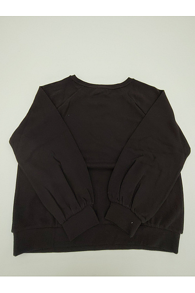 C'est tout Dámská černá mikina crewneck oversized bez potisku Vel. DE 42 | C'est tout | obrázek 7