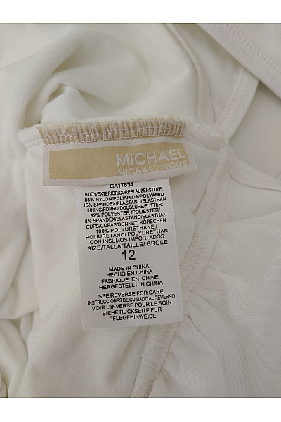 MICHAEL KORS Bílé jednodílné plavky s kroužkem sexy Vel. US 12 | MICHAEL KORS | obrázek 7