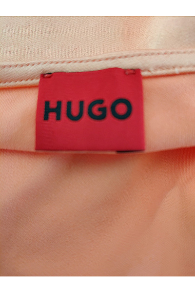 Hugo Boss Oranžová saténová halenka s výstřihem do V a šněrováním Velikost XS | Hugo Boss | obrázek 6