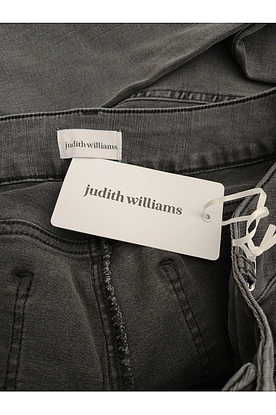 Judith Williams Dámské černé bavlněné džíny s vysokým pasem rovné Vel. DE 48 | Judith Williams | obrázek 4