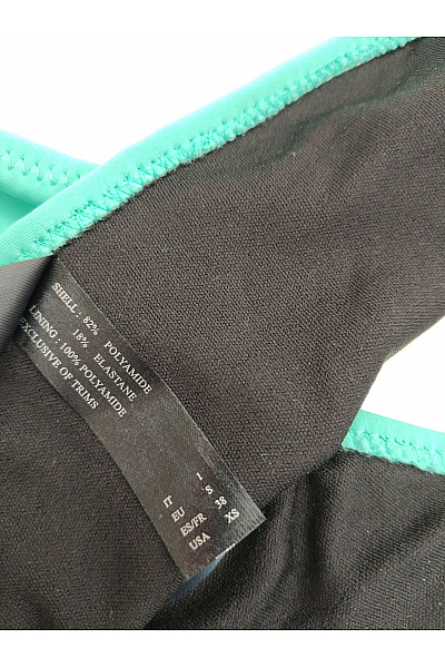 ocean blue Dámské zelené dvoudílné bikiny bez ramínek Velikost US XS | ocean blue | obrázek 6