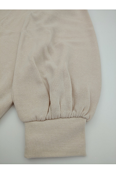 C'est tout Béžová dámská mikina crewneck oversized bez potisku Velikost DE 42 | C'est tout | obrázek 3